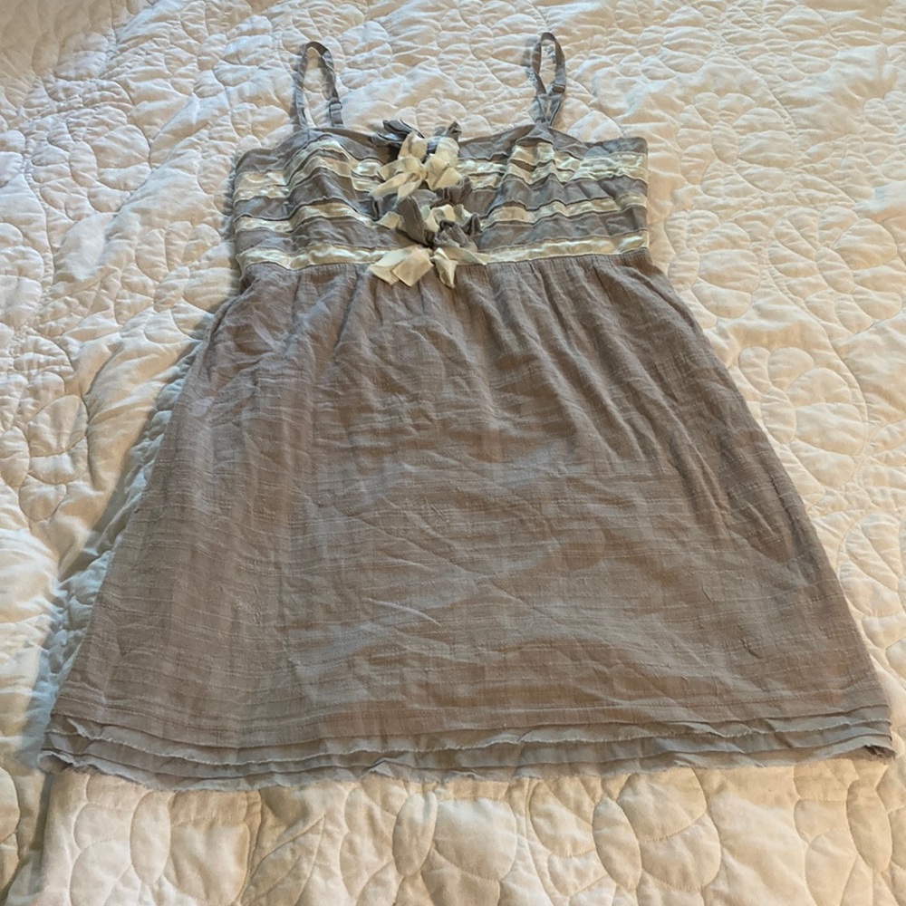 Feather Bone Spaghetti Strap Dress Size Medium